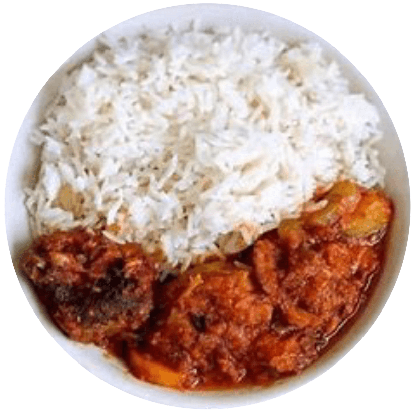 Rice and Stew with Chicken Fish or Beef2